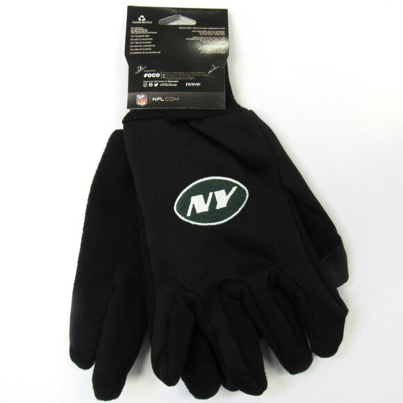 New York Jets Men's Winter Texting Gloves Officially Licensed NFL Gear NEW - Picture 3 of 5